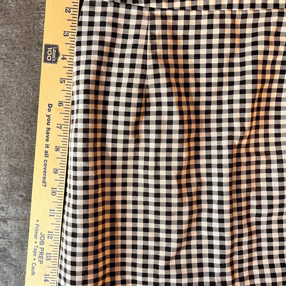 Forever 21 Black and White Gingham Belted Mini Skirt Size Small - Picture 9 of 9